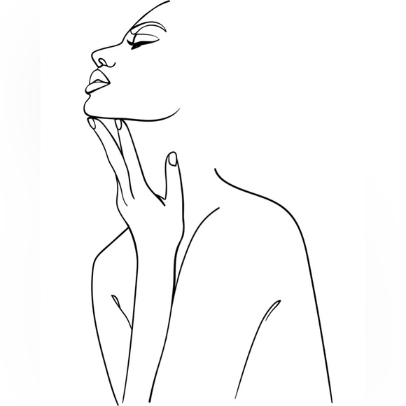 ✨NEW✨Original 8x10 Illustration Minimalist Woman Art Print Un… - Picture 3 of 3